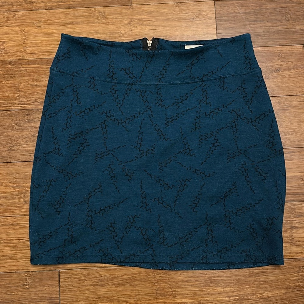 Dark Green Mini Skirt